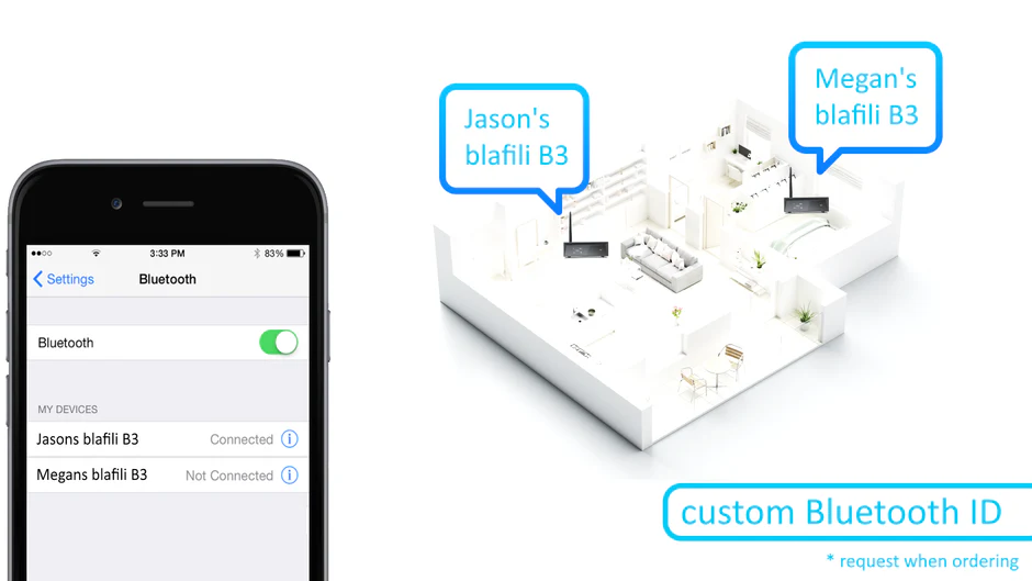Customize Bluetooth broadcast name