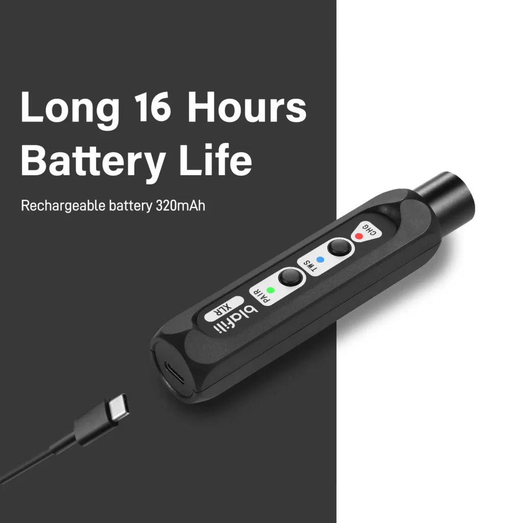 blafili xlr battery life 16 hours