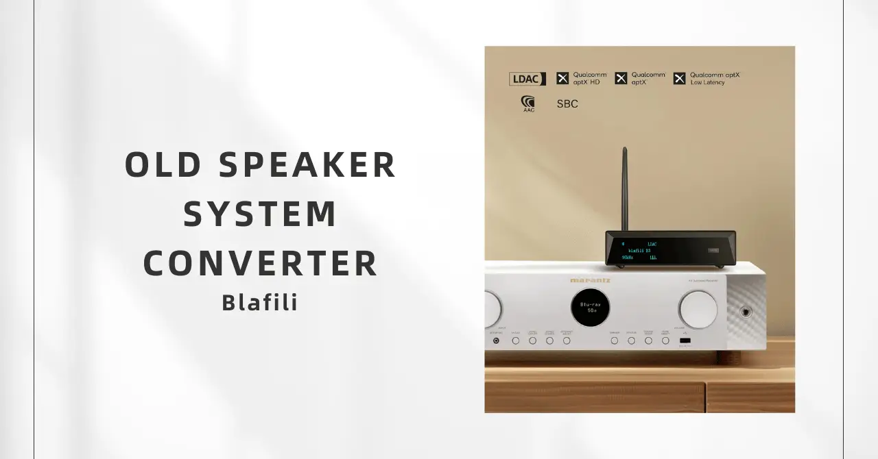 Old Speaker System Converter Breathe New Life into Audio with bluetooth audio receivers