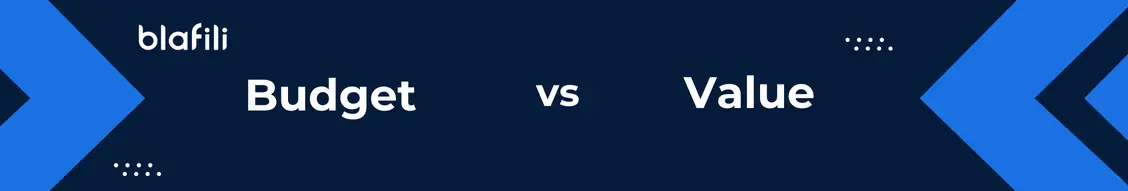 Budget vs. Value Striking the Right Balance Budget vs. Value Striking the Right Balance