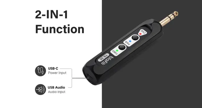 USB-C Charging + Audio In