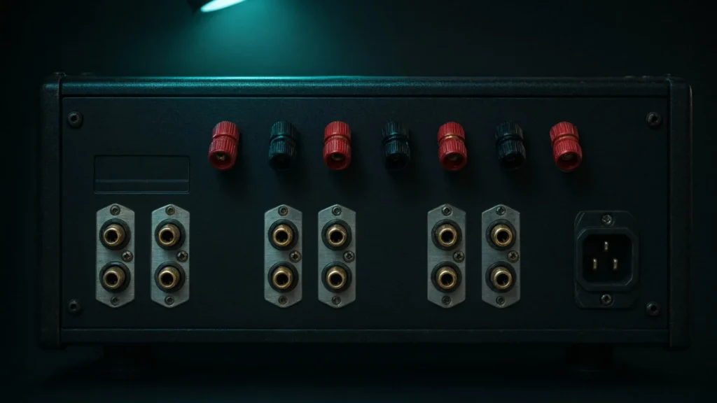 Which input is safe Vintage back panels are honest but confusing. Tape…